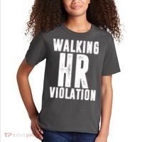 Walking HR Violation Human Resource Kids T-Shirt thumb 2