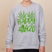 Weed Heart Valentines Day Cannabis 420 Women's Sweatshirt thumb 0