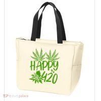 Weed Heart Valentines Day Cannabis 420 Tote Bag thumb 3