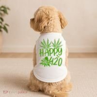 Weed Heart Valentines Day Cannabis 420 Doggie Tank thumb 2