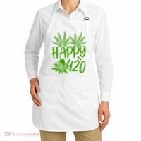 Weed Heart Valentines Day Cannabis 420 Apron thumb 2