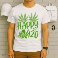 Weed Heart Valentines Day Cannabis 420 T-Shirt thumb 6