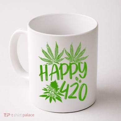 Weed Heart Valentines Day Cannabis 420 Coffee Mug