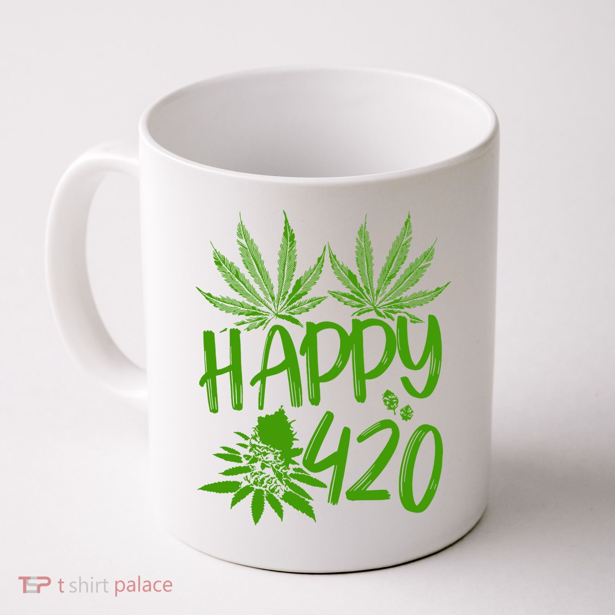 Weed Heart Valentines Day Cannabis 420 Coffee Mug