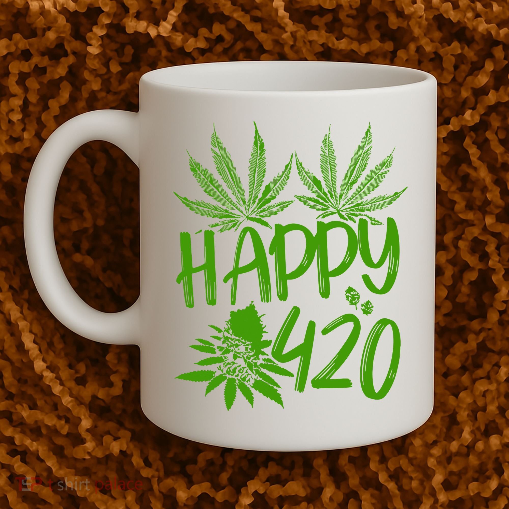 Weed Heart Valentines Day Cannabis 420 Coffee Mug