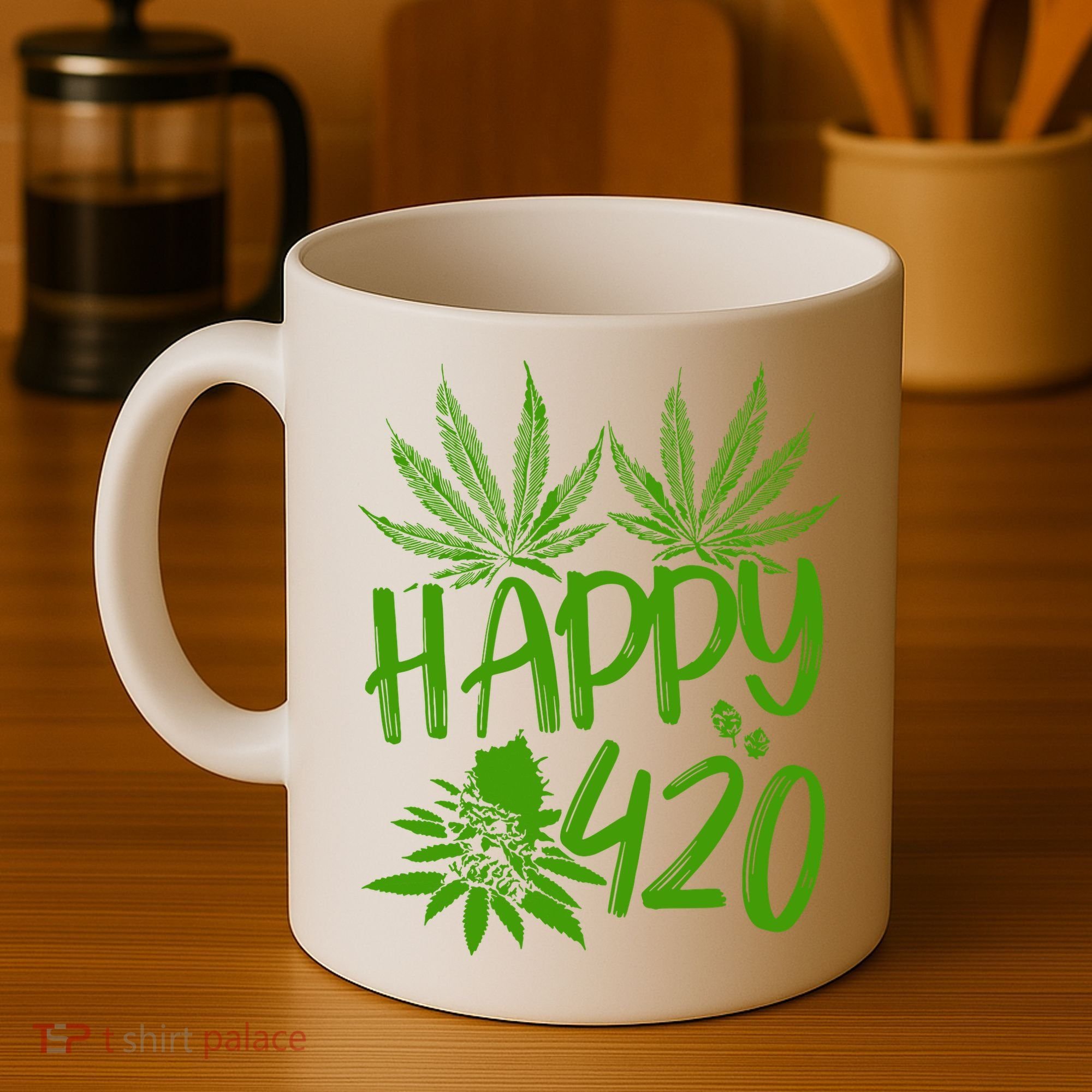 Weed Heart Valentines Day Cannabis 420 Coffee Mug
