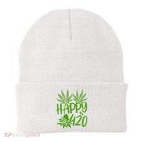 Weed Heart Valentines Day Cannabis 420 Beanie thumb 0