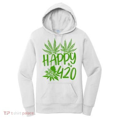 Weed Heart Valentines Day Cannabis 420 Women's Hoodie