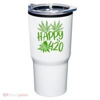 Weed Heart Valentines Day Cannabis 420 Tumbler thumb 0