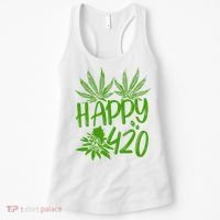 Weed Heart Valentines Day Cannabis 420 Women's Tank Top thumb 0