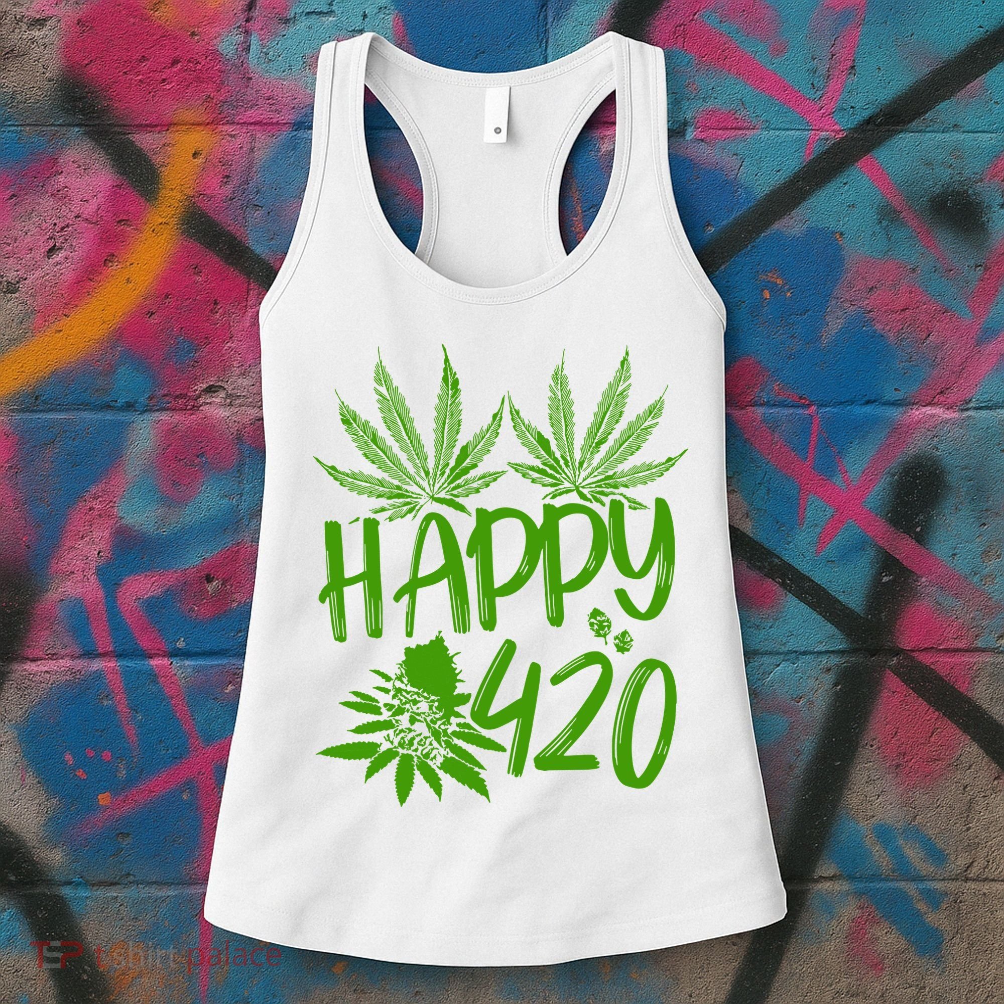 Weed Heart Valentines Day Cannabis 420 Women's Tank Top