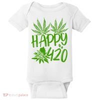Weed Heart Valentines Day Cannabis 420 Baby Bodysuit thumb 0