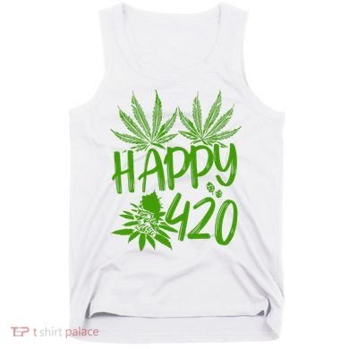Weed Heart Valentines Day Cannabis 420 Tank Top