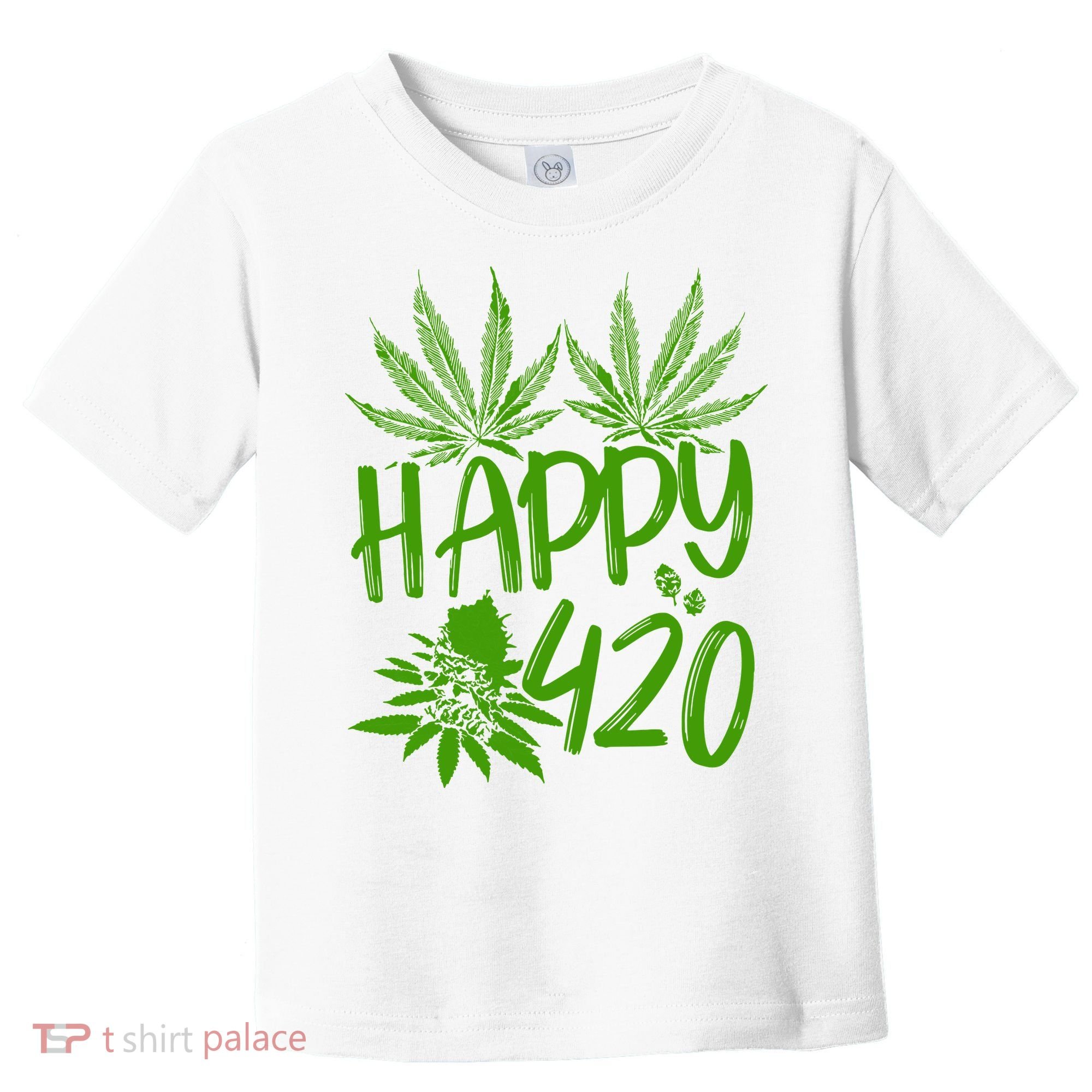 Weed Heart Valentines Day Cannabis 420 Toddler T-Shirt
