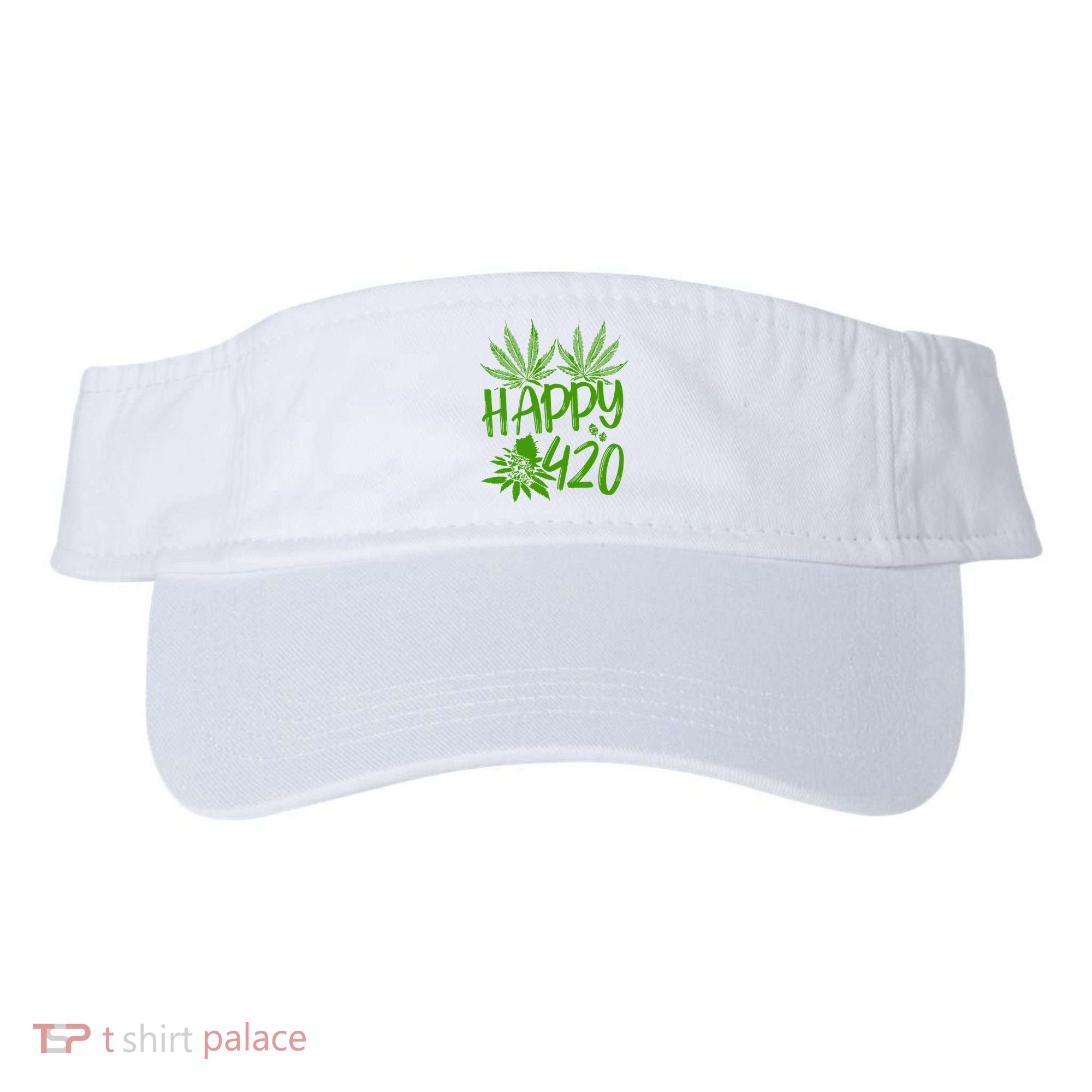 Weed Heart Valentines Day Cannabis 420 Visor