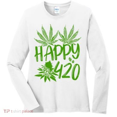 Weed Heart Valentines Day Cannabis 420 Women's Long Sleeve Shirt