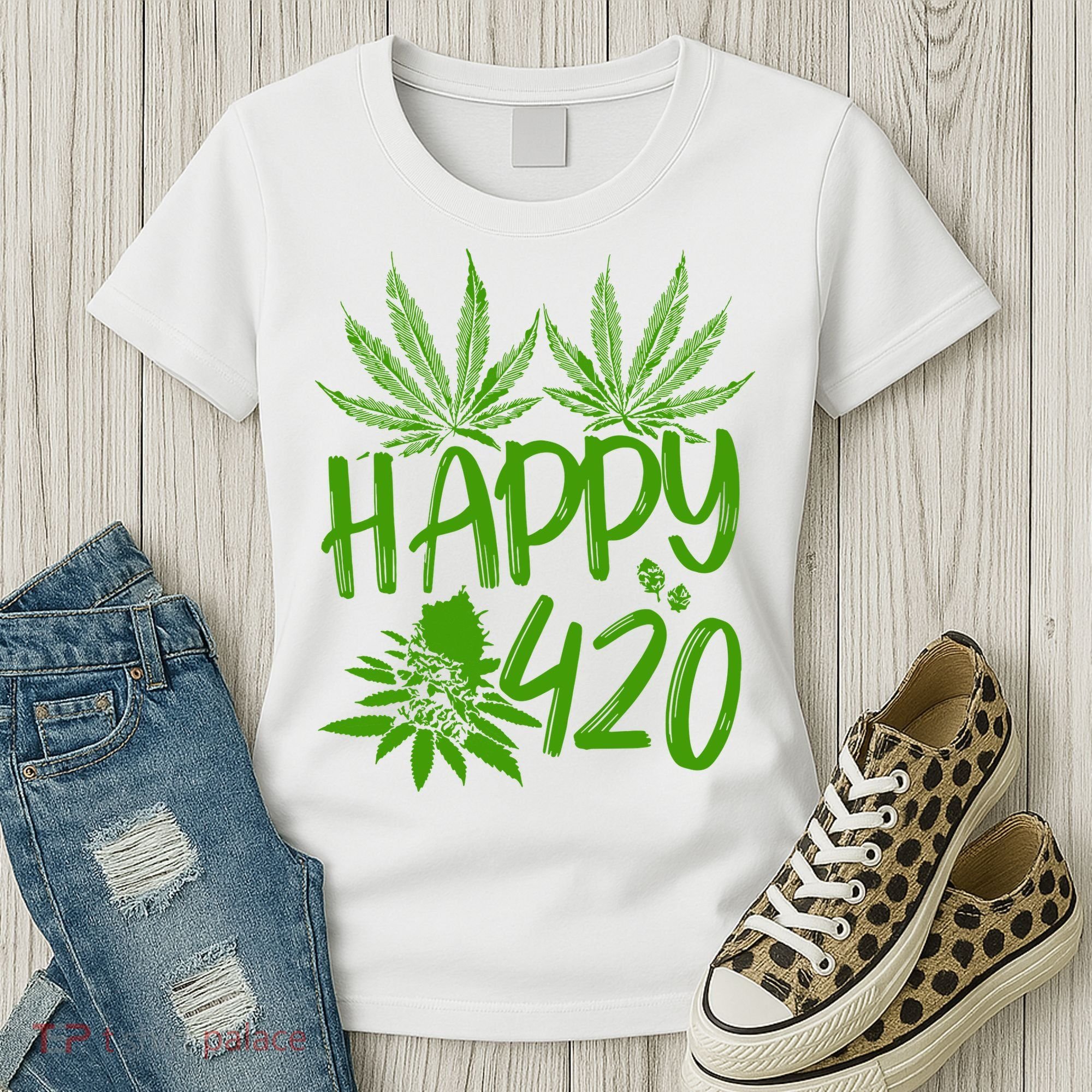 Weed Heart Valentines Day Cannabis 420 Women's T-Shirt