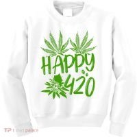 Weed Heart Valentines Day Cannabis 420 Kids Sweatshirt thumb 0