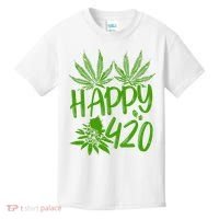 Weed Heart Valentines Day Cannabis 420 Kids T-Shirt thumb 0