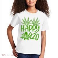 Weed Heart Valentines Day Cannabis 420 Kids T-Shirt thumb 2