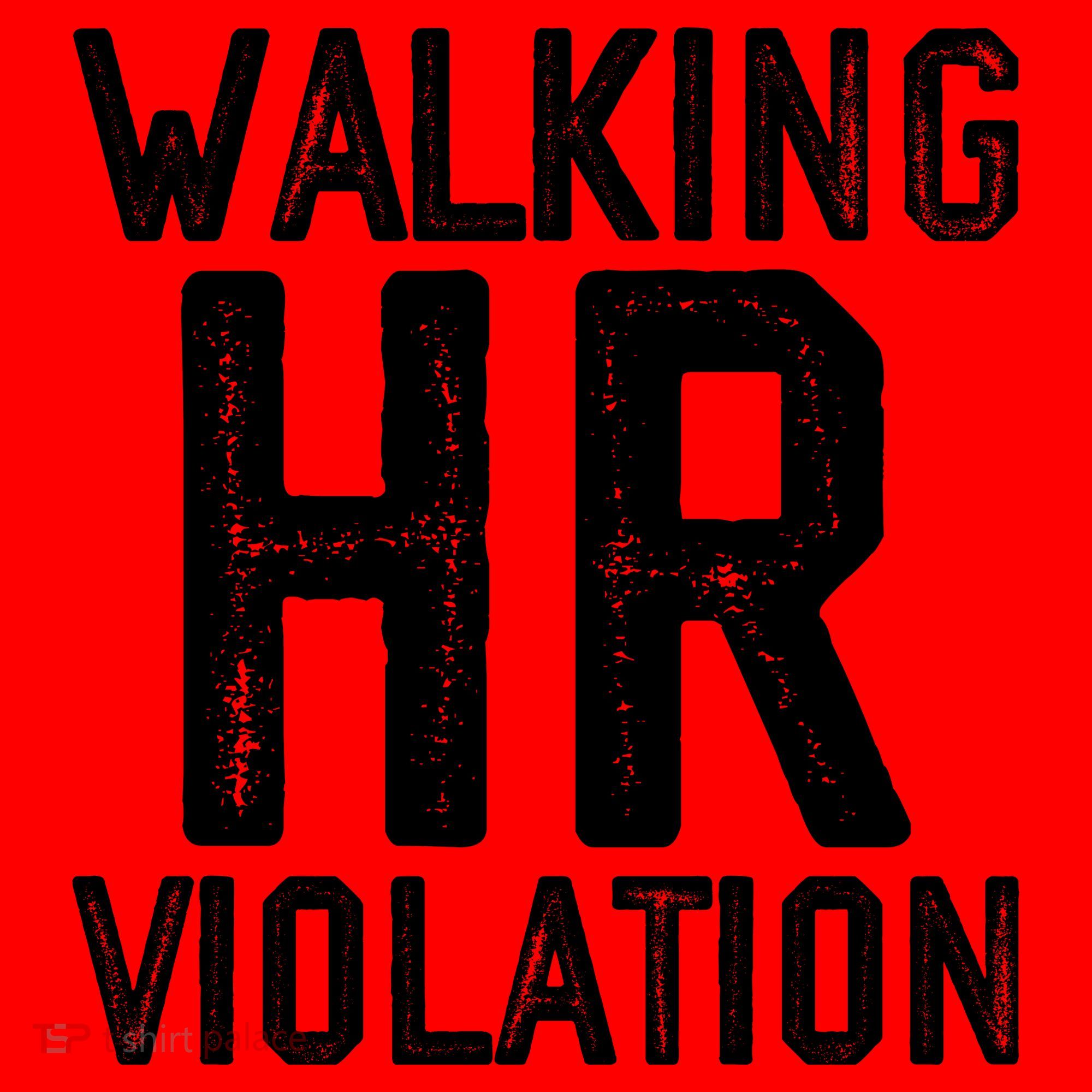 Walking HR Violation HR Human Resources Nightmare Santa Hat