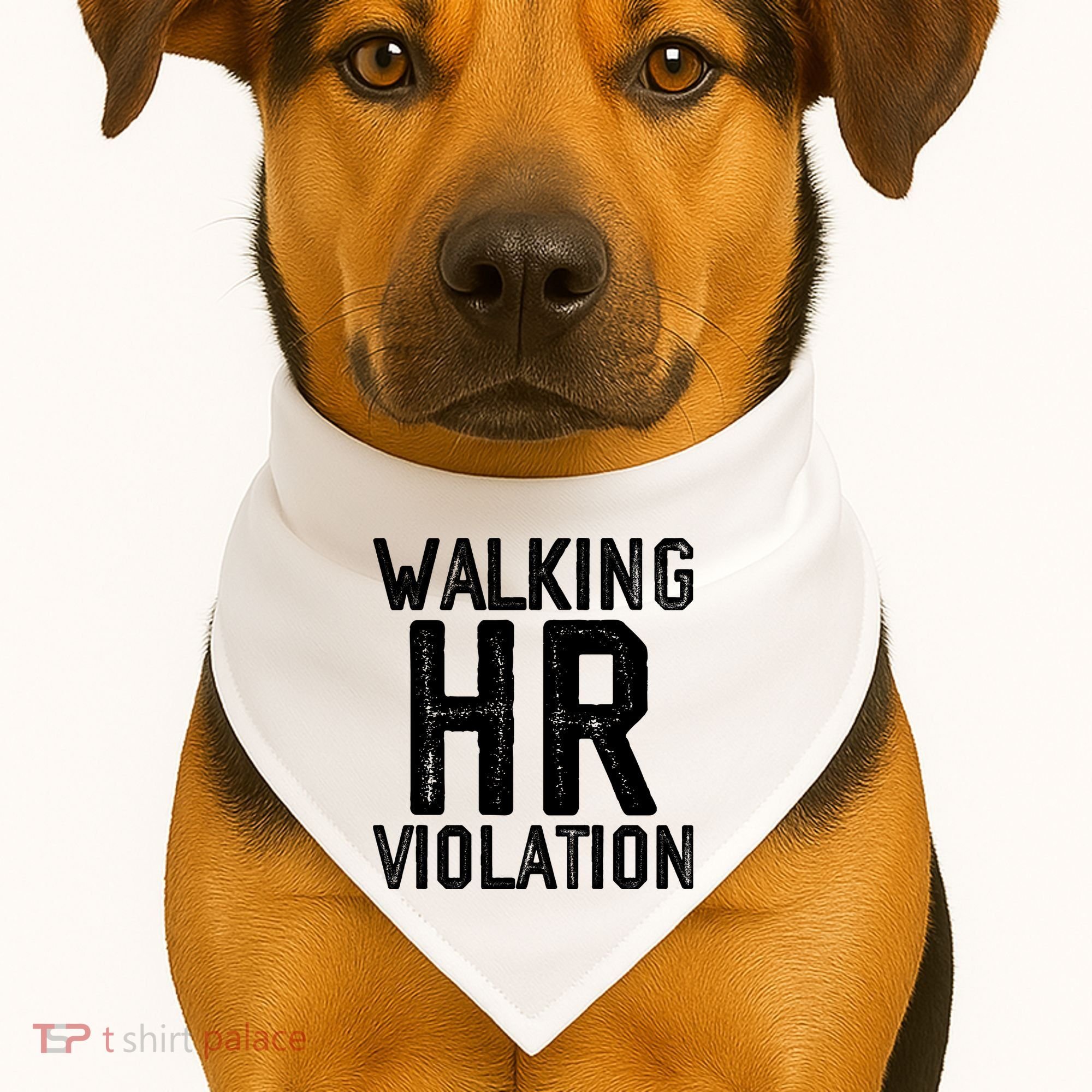 Walking HR Violation HR Human Resources Nightmare USA-Made Doggie Bandana