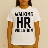 Walking HR Violation HR Human Resources Nightmare T-Shirt thumb 4