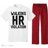 Walking HR Violation HR Human Resources Nightmare Pajama Set thumb 0