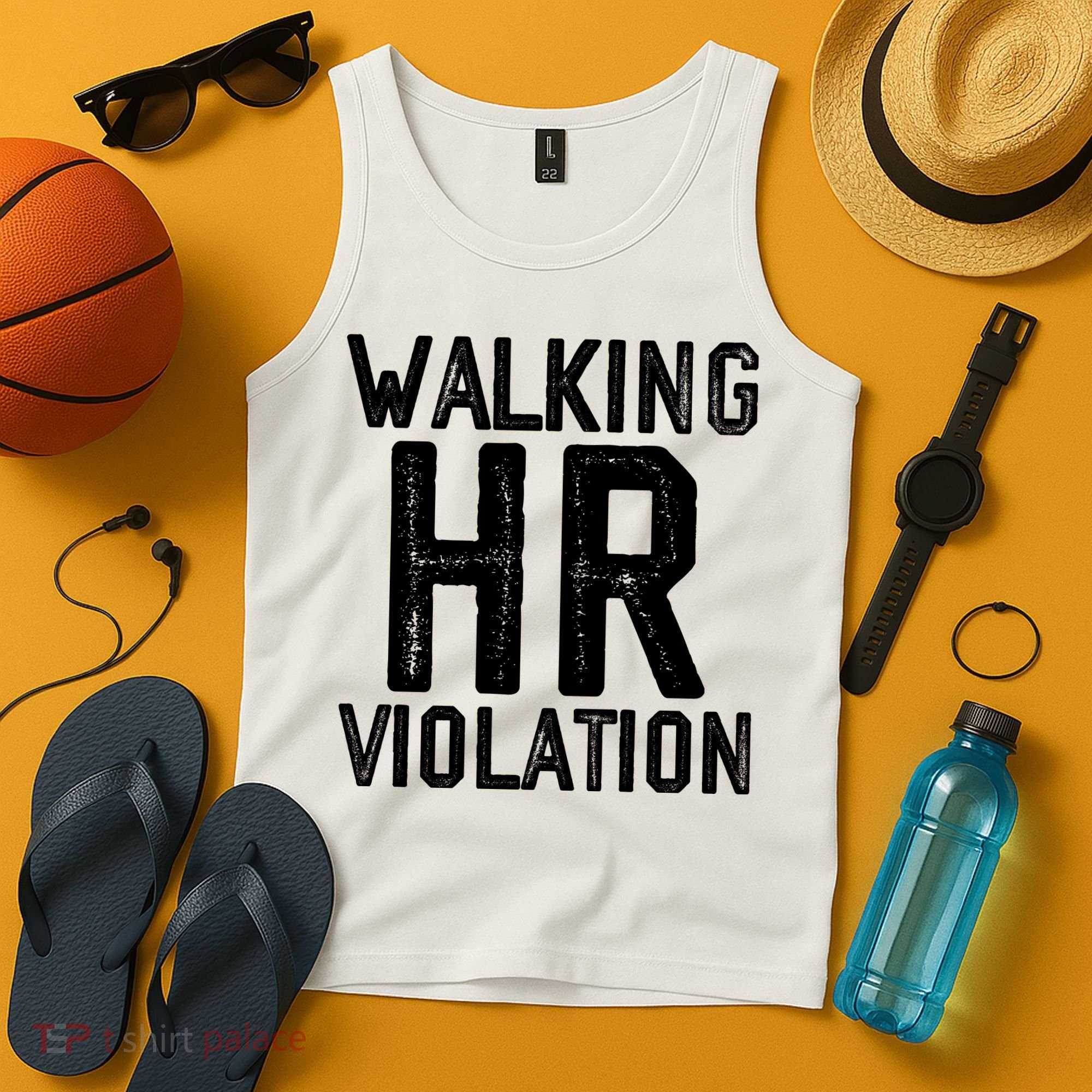 Walking HR Violation HR Human Resources Nightmare Tank Top