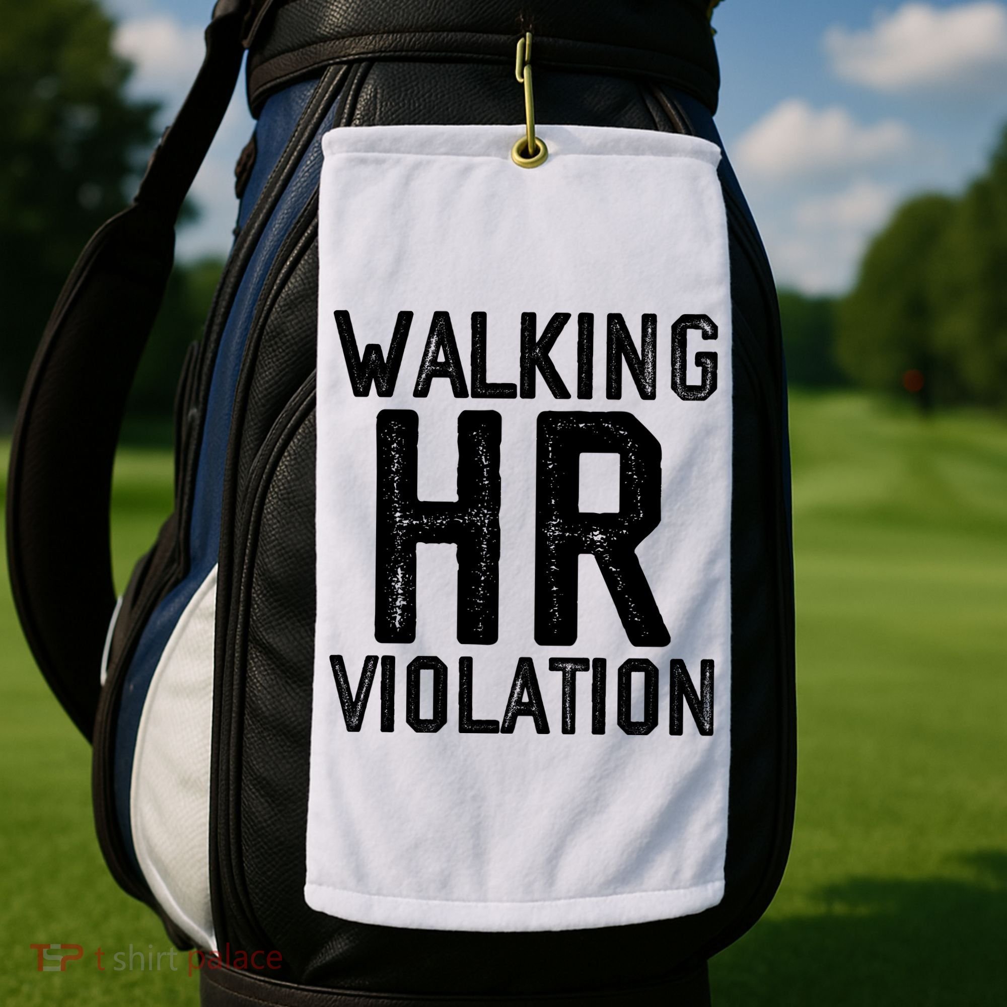 Walking HR Violation HR Human Resources Nightmare Golf Towel