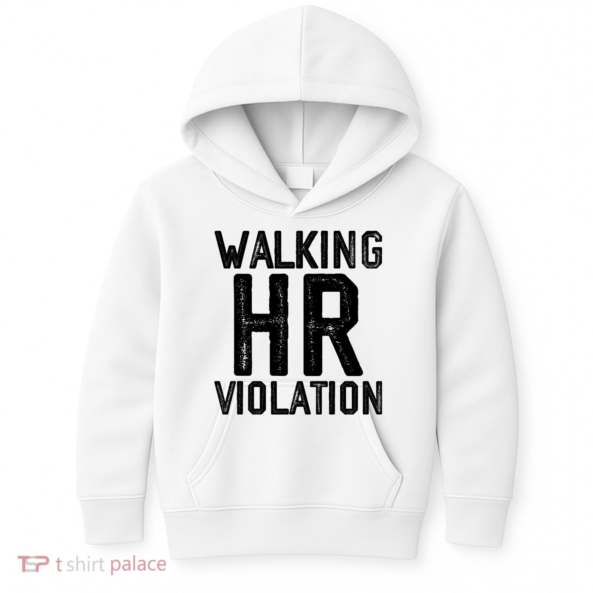 Walking HR Violation HR Human Resources Nightmare Kids Hoodie