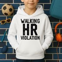 Walking HR Violation HR Human Resources Nightmare Kids Hoodie thumb 2