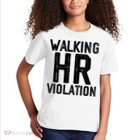 Walking HR Violation HR Human Resources Nightmare Kids T-Shirt thumb 2