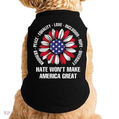 Women Hate Wont Make America Great Gift Doggie Tank