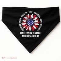 Women Hate Wont Make America Great Gift USA-Made Doggie Bandana thumb 0