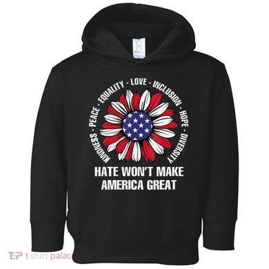 Women Hate Wont Make America Great Gift Toddler Hoodie