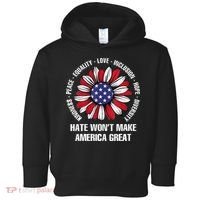 Women Hate Wont Make America Great Gift Toddler Hoodie thumb 0