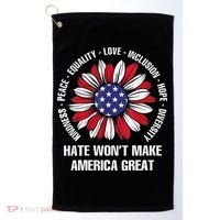Women Hate Wont Make America Great Gift Golf Towel thumb 0