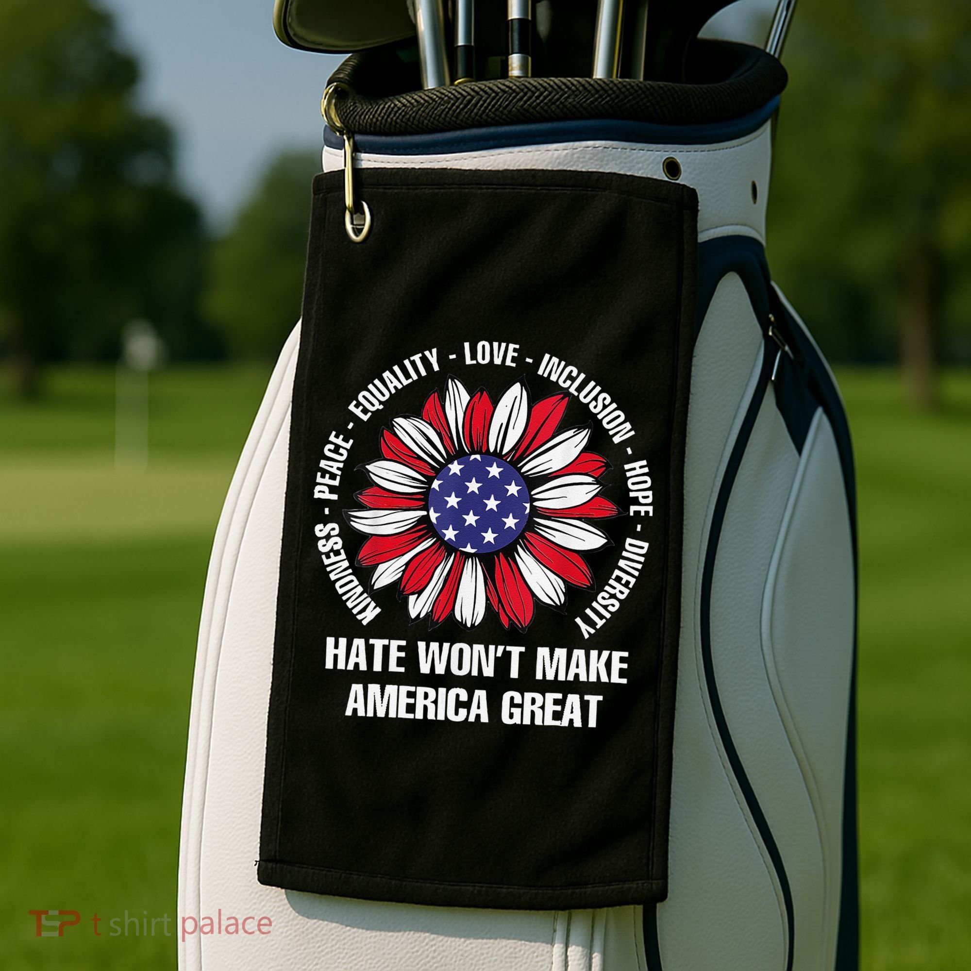 Women Hate Wont Make America Great Gift Golf Towel