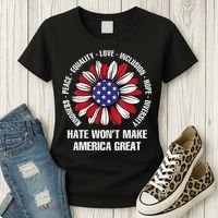 Women Hate Wont Make America Great Gift Women's T-Shirt thumb 3