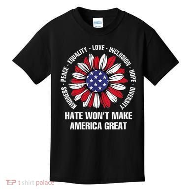 Women Hate Wont Make America Great Gift Kids T-Shirt
