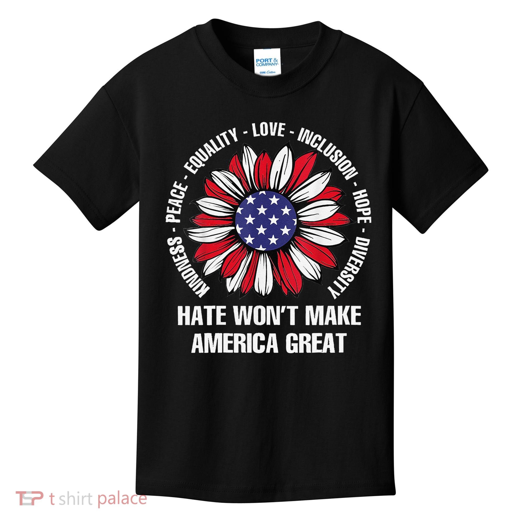 Women Hate Wont Make America Great Gift Kids T-Shirt