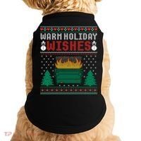 Warm Holiday Wishes Christmas Lights Sweater Dumpster Fire Doggie Tank thumb 0