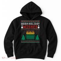 Warm Holiday Wishes Christmas Lights Sweater Dumpster Fire Hoodie thumb 0