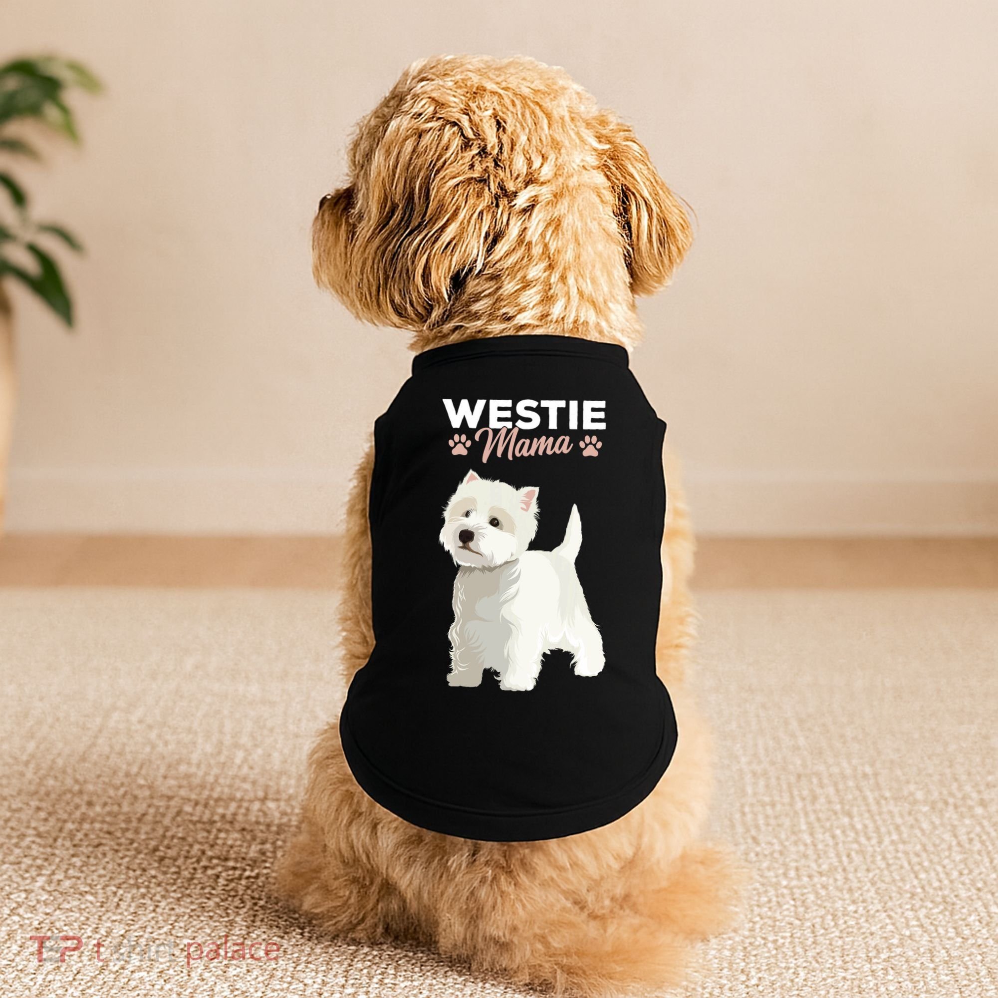 West Highland White Terrier Mama Dog Westie Mom Doggie Tank
