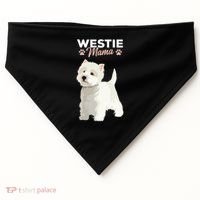 West Highland White Terrier Mama Dog Westie Mom USA-Made Doggie Bandana thumb 0