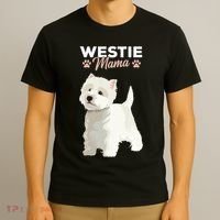 West Highland White Terrier Mama Dog Westie Mom T-Shirt thumb 3