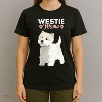 West Highland White Terrier Mama Dog Westie Mom T-Shirt thumb 4