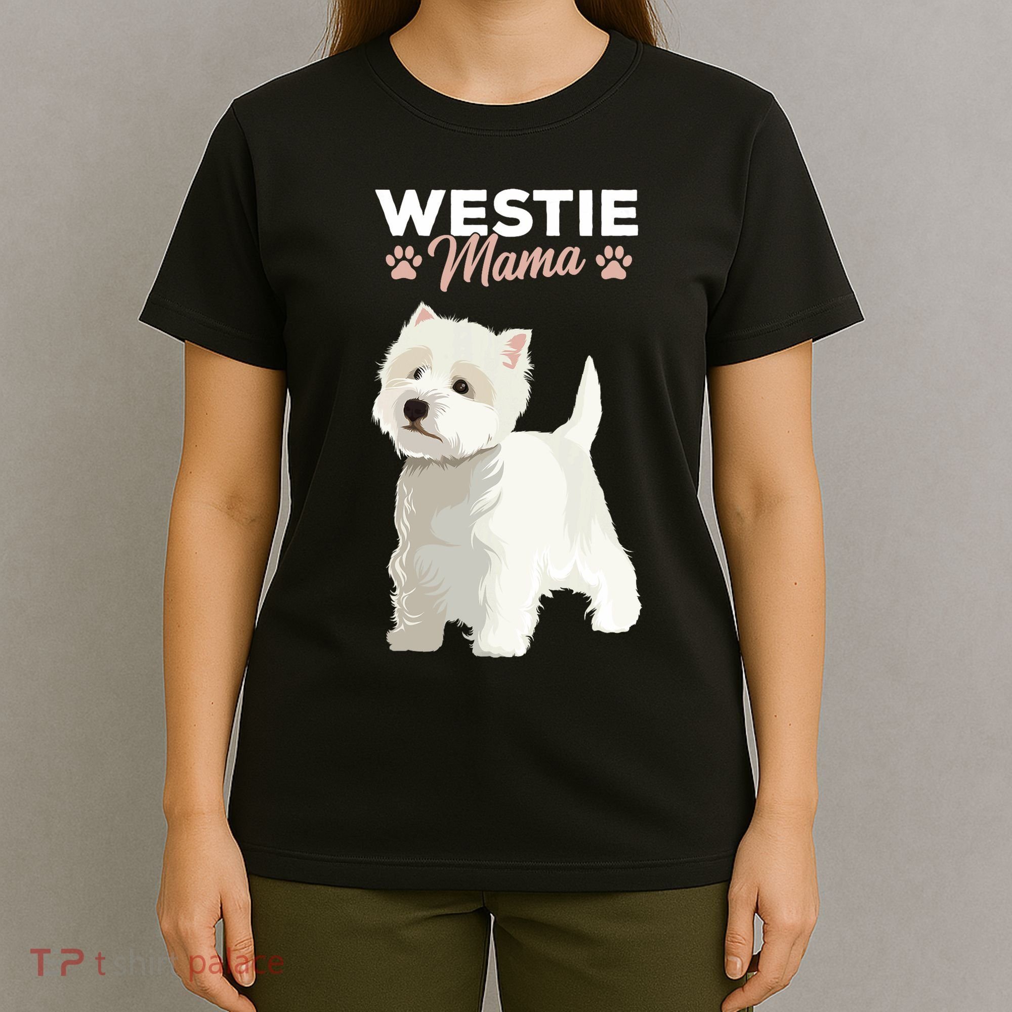 West Highland White Terrier Mama Dog Westie Mom T-Shirt