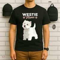 West Highland White Terrier Mama Dog Westie Mom T-Shirt thumb 6